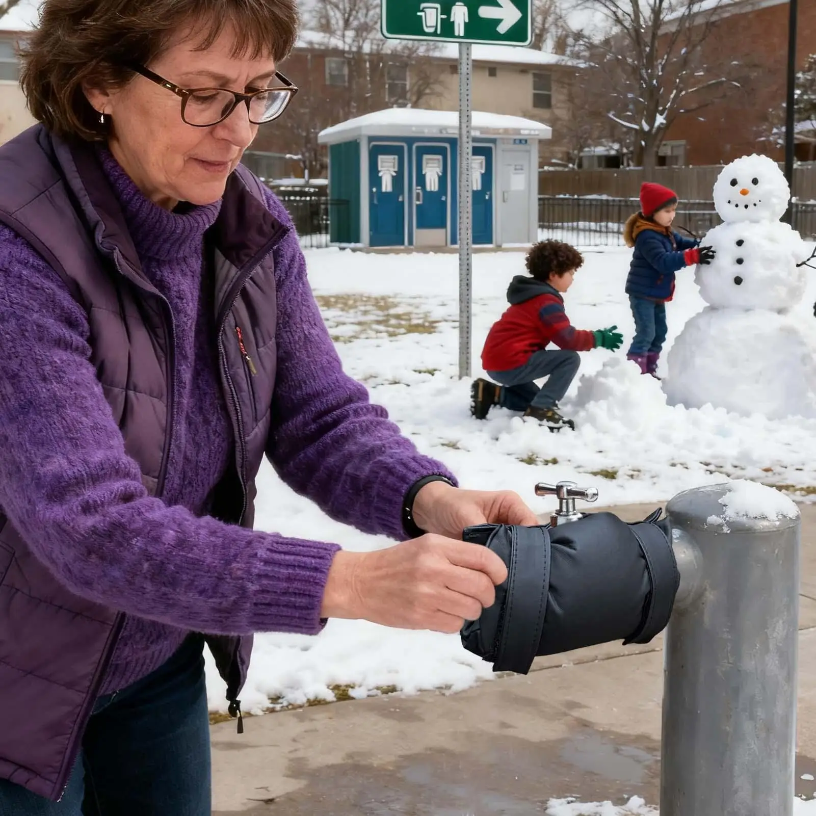 

Winter Faucet Covers Outdoor 2 Pieces Faucet Frost Cover Reusable Spigot Insulated Protector For Winter Outdoor Home Garden Yard