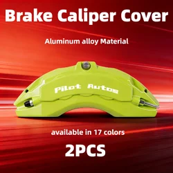 Pilot Autos 2Pcs Brake Caliper Covers Aluminum Alloy Wheel Exterior Modification Metal Kit