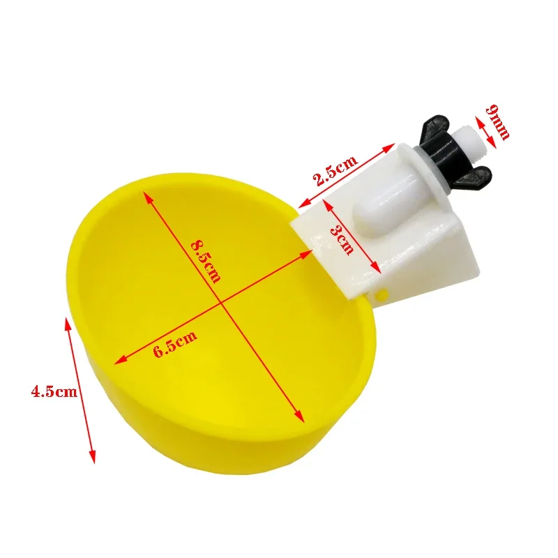 2 PCS Automatic Poultry Drinker Chicken Duck Drinking Machine Hanging Cup Water Bowls Dispenser Tools