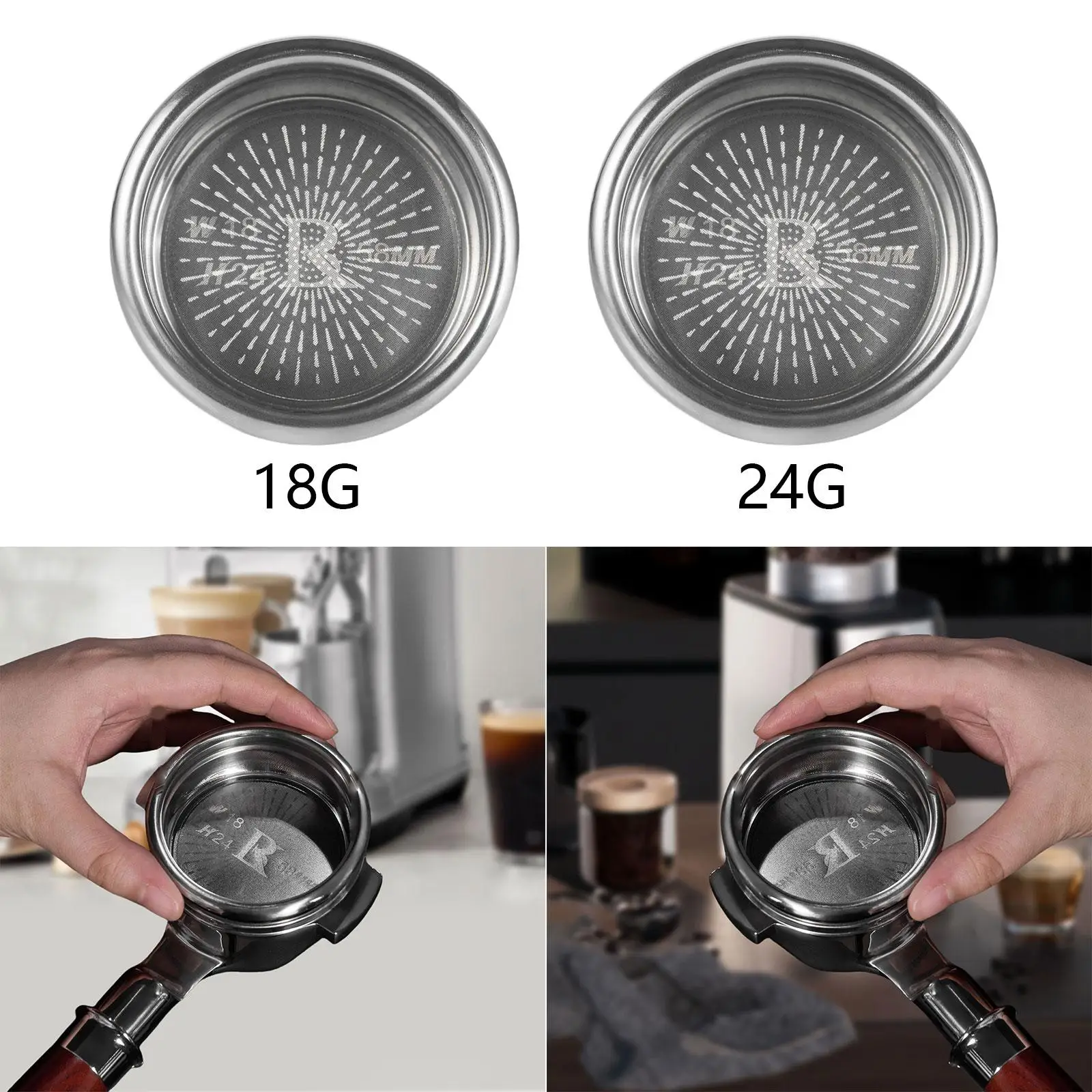 58 มม.กาแฟ Portafilter ตะกร้าเครื่องมือห้องครัวเปลี่ยน Espresso Maker ชามกรองสําหรับ Espresso Maker สํานักงาน Barista Accs อะไหล่