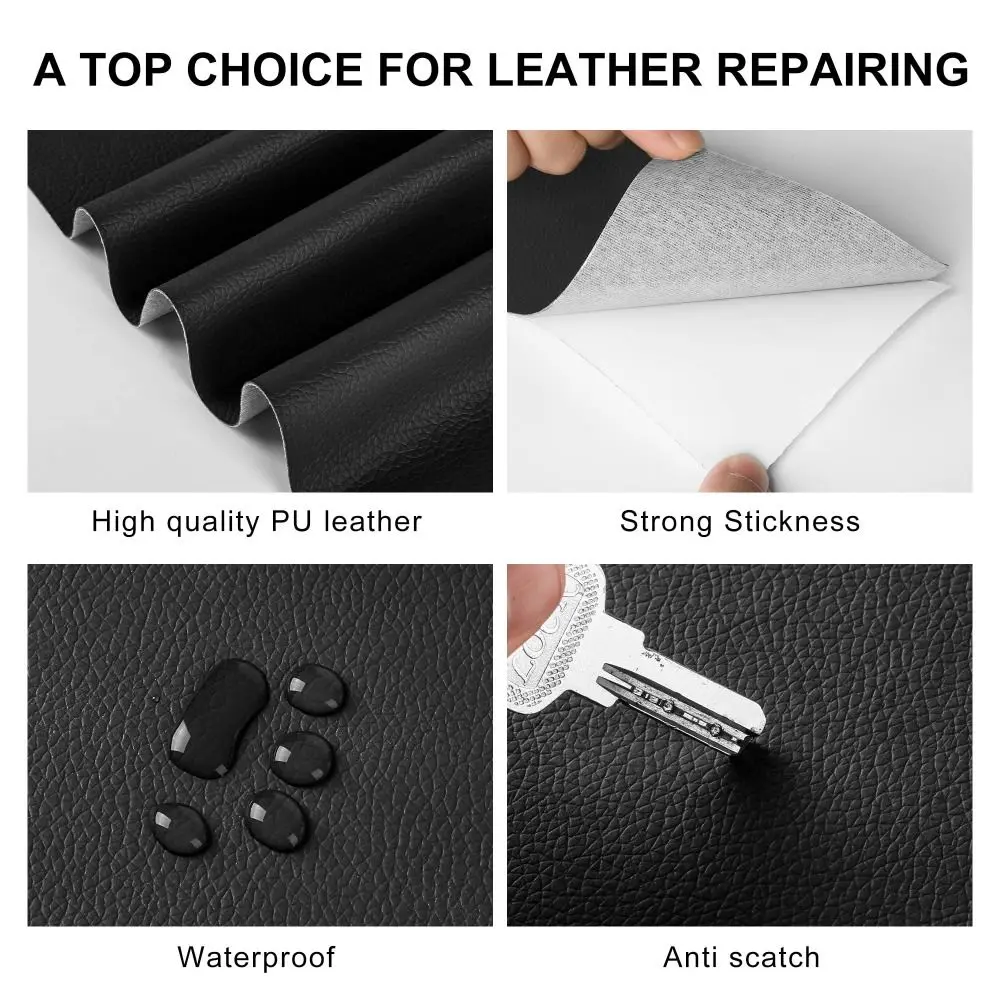 Self Adhesive Leather Repair Patch Matte Wear-Resistant Furniture Repair Tape Large Anti Scratch Couches Repair Kit