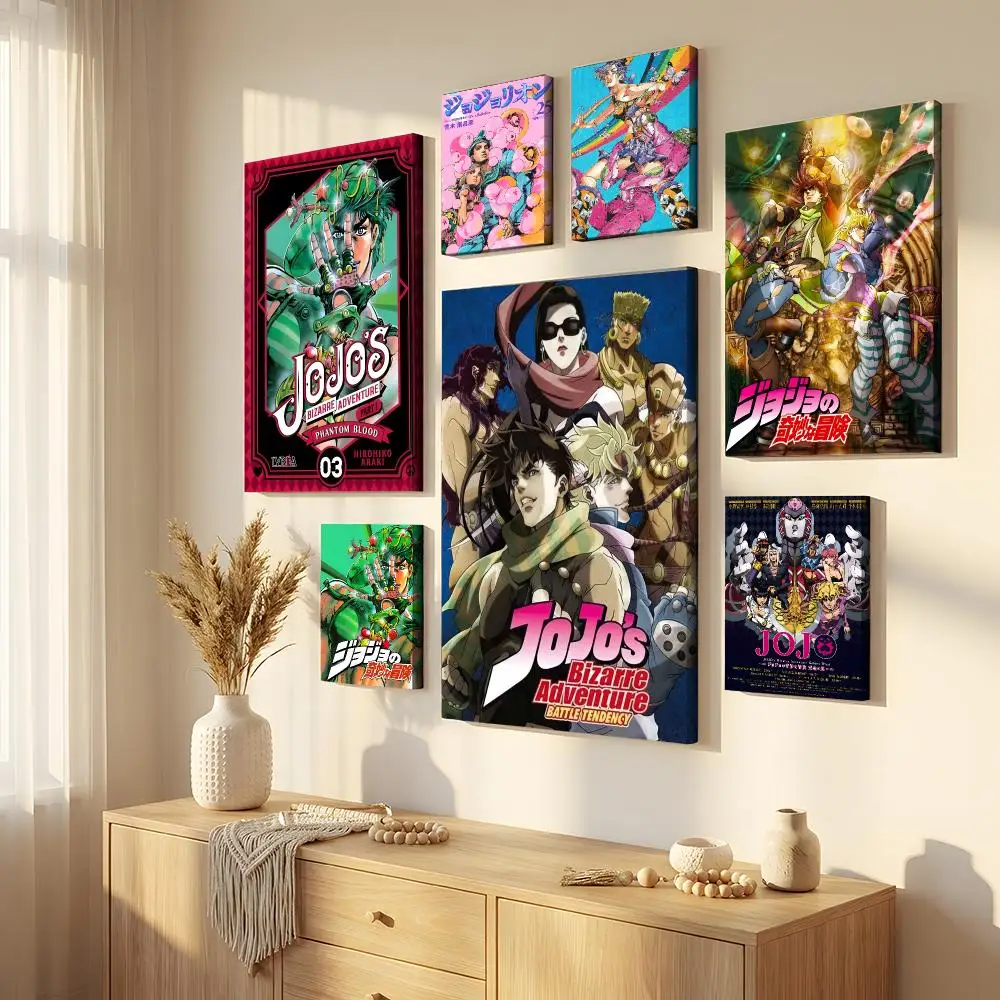 J-JoJo's Bizarre Adventure Framed Wall Painting Framed Canvas Wall Art Waterproof Wall Decor For Living Room Bedroom