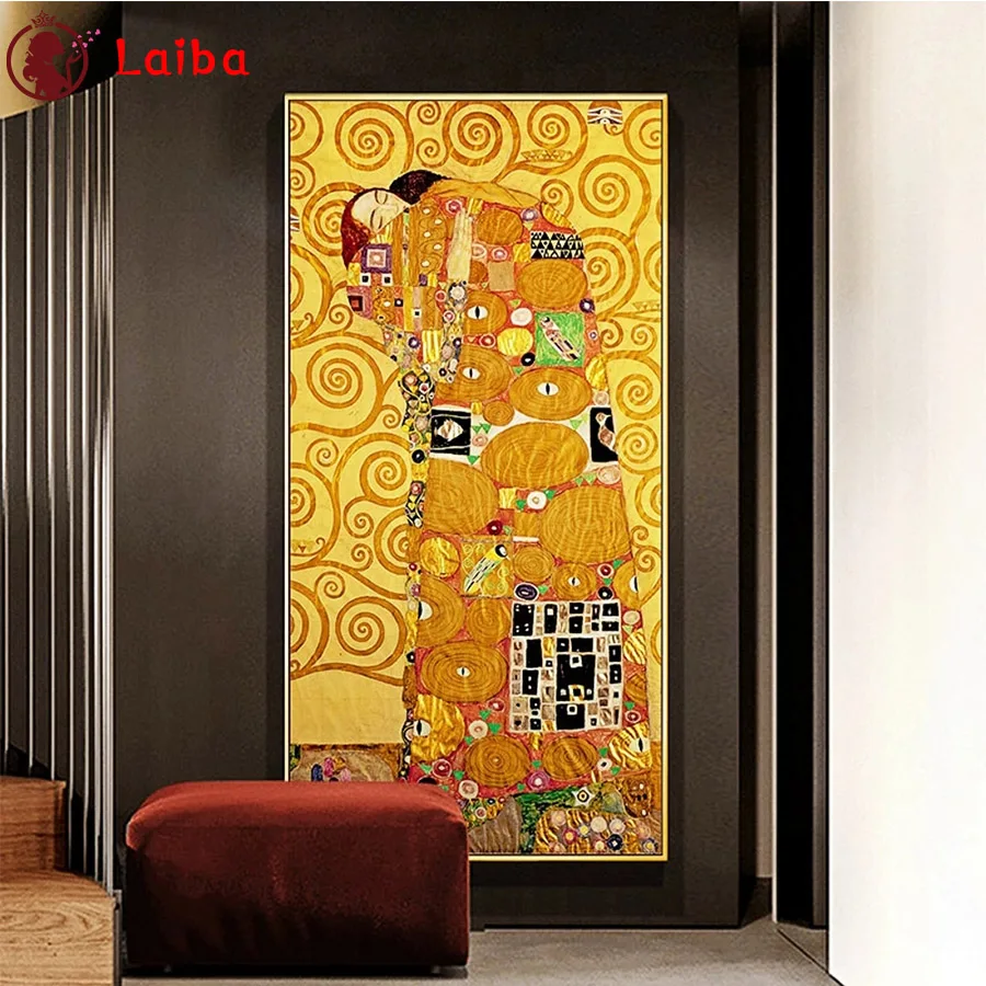 

Full Square Diamond Painting Gustav Klimt The Kiss Abstract Art Mosaic Needlework Picture Diamond Embroidery Sale Home Decor