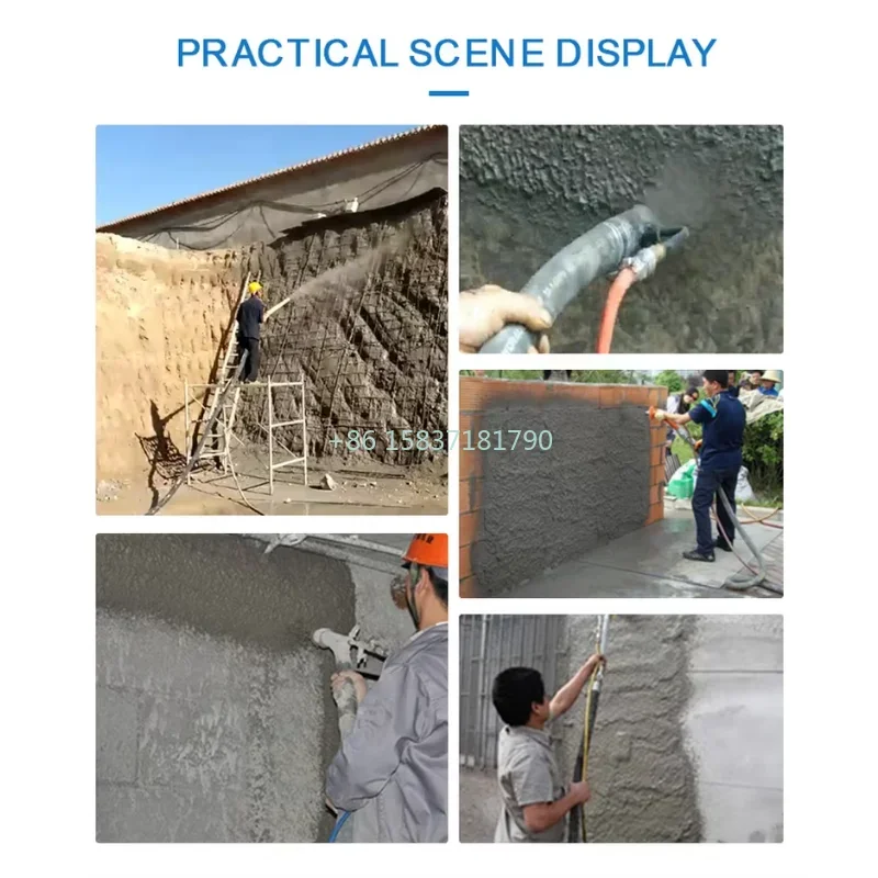 Mortar Spraying Machine Plaster Pump Electric Diesel Cement Plaster Spraying Machine Mortar Spraying Plaster Machine for France