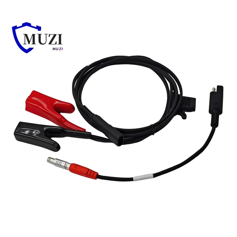External Power Cable 5pin A00302+A00400 Cable with Alligator Clips for Trimble for Topcon Total Stations GPS HiPer or HiPer Lite