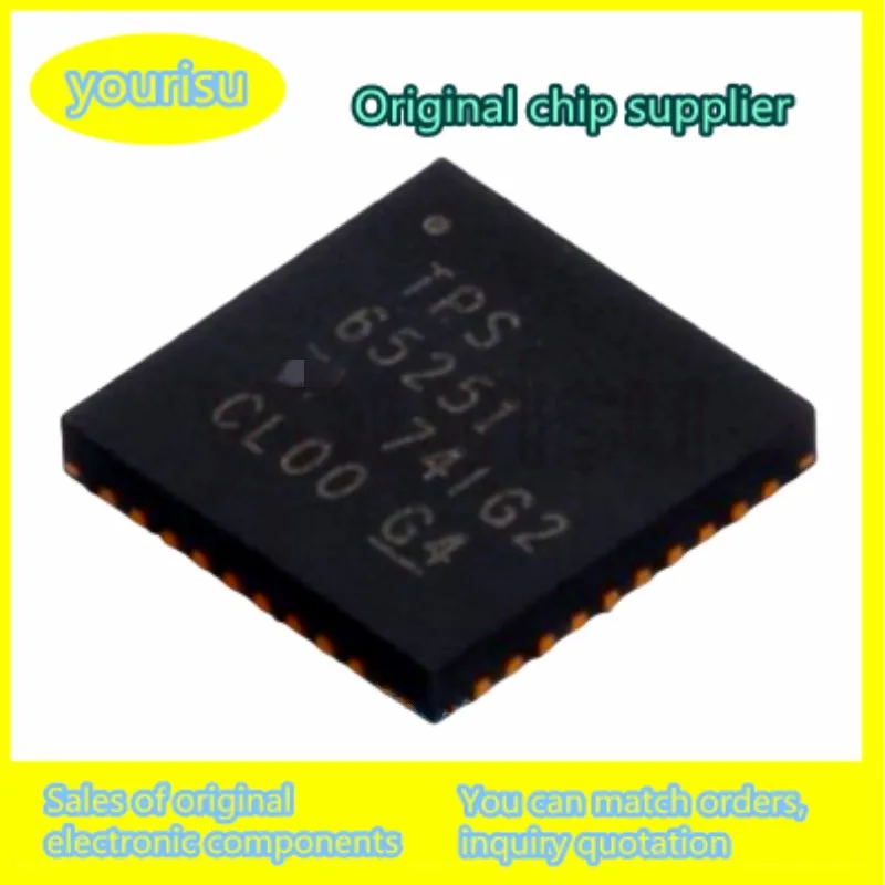 10Pcs/Lot TPS65251RHAR TPS65251RHAT TPS65251RHA TPS65251 IC REG BCK ADJ 3A/2A TRPL 40VQFN Chip