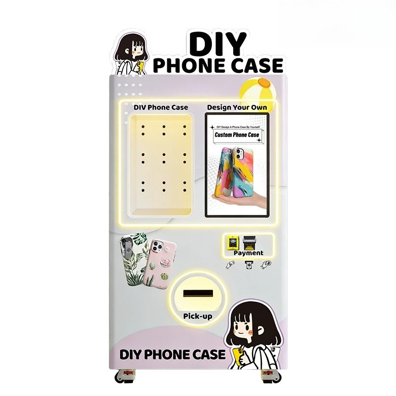 Mobile phone case uv printing vending machine DIY personalized machine commercial entrepreneurship vending machine scan code