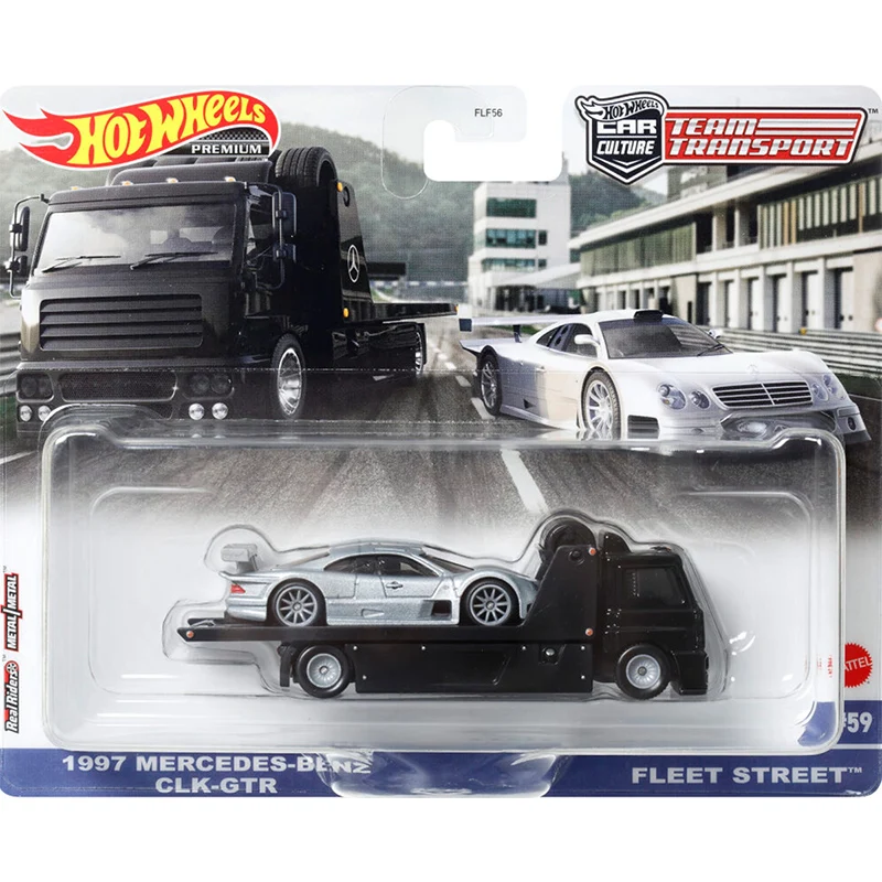 Mattel Hot Wheels Car Culture FLF56 Team Transport Car Diecast Vehicle CLK-GTR Model Cars Model Toys Boy Gift