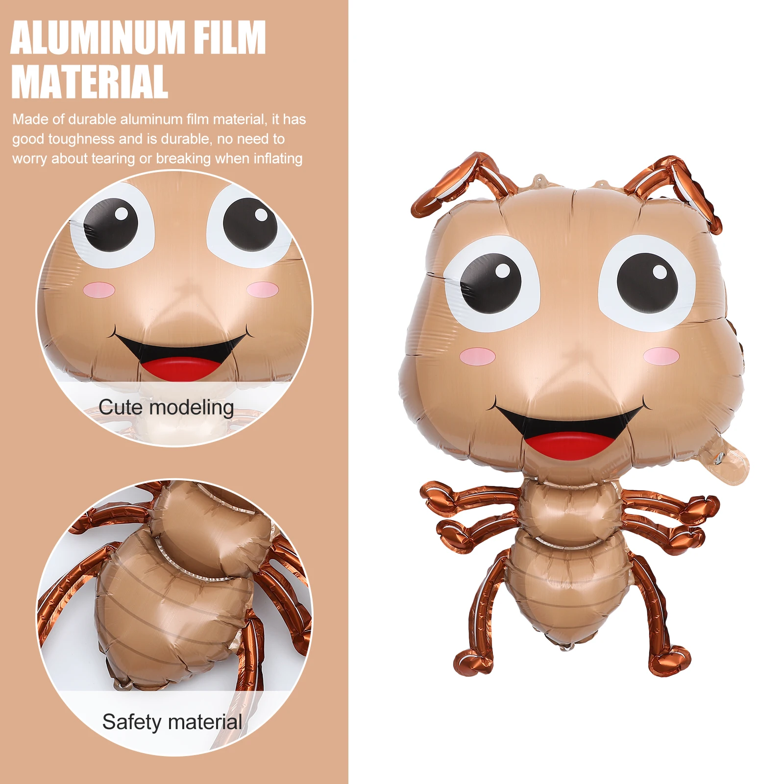 

4pcs Ant Balloons Aluminum Foil Inflatable Animal Shaped Decorations for Party Birthday Home Festive Atmosphere