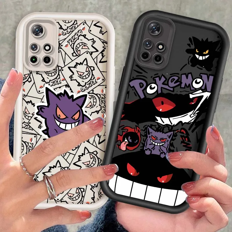 

P-Pokemons Anime Cute For Xiaomi Redmi Note 14 13 13R 12 12R 11 11E 11T 11S Pro Plus 5G Eye Ladder Cover
