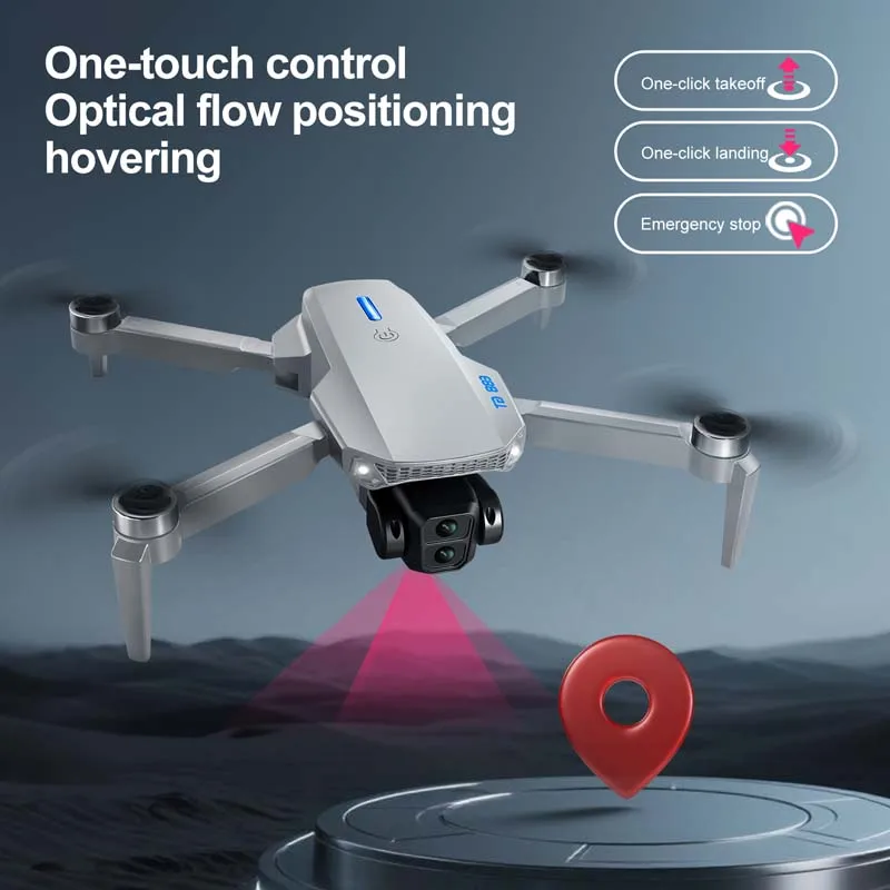 新しい E88GT ドローンエア 8K 大画面制御デュアルカメラ UAV ブラシレスモーターオプティカルフローポジショニングリモコン航空機