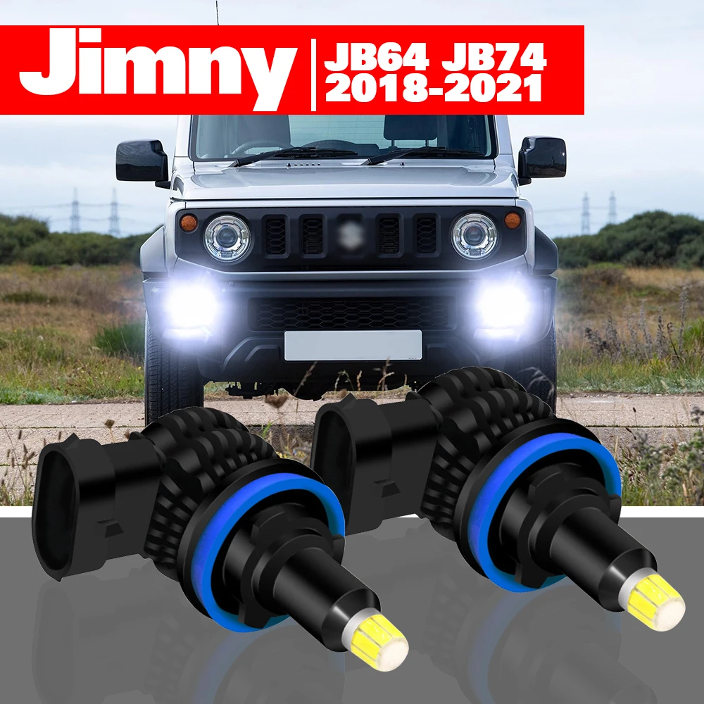 

For Suzuki Jimny JB64 JB74 2pcs LED Fog Light Accessories 2018 2019 2020 2021