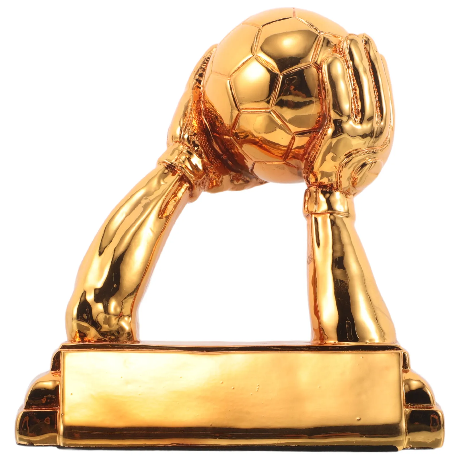 Soccer Glove Trophy Resin Goalkeeper Award School Soccer Championship Small Football Trophy Sports Fan Gift Trophies for Adults