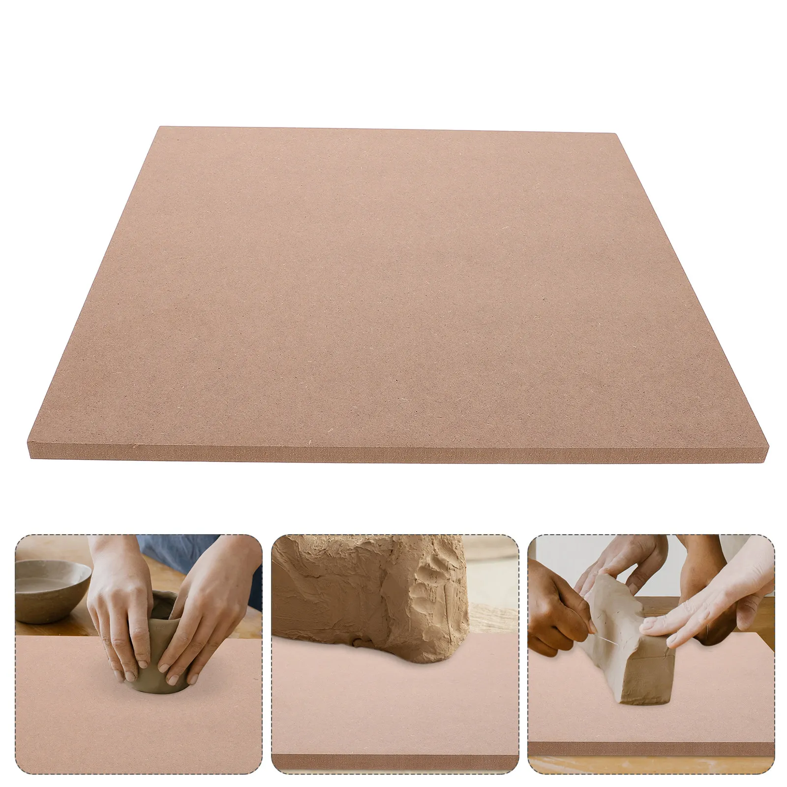 

30Cm Square Pottery Art Board Fiberboard Clay Wedging Drying Board Lightweight Portable Sculpting Glazing Tool for Ceramic