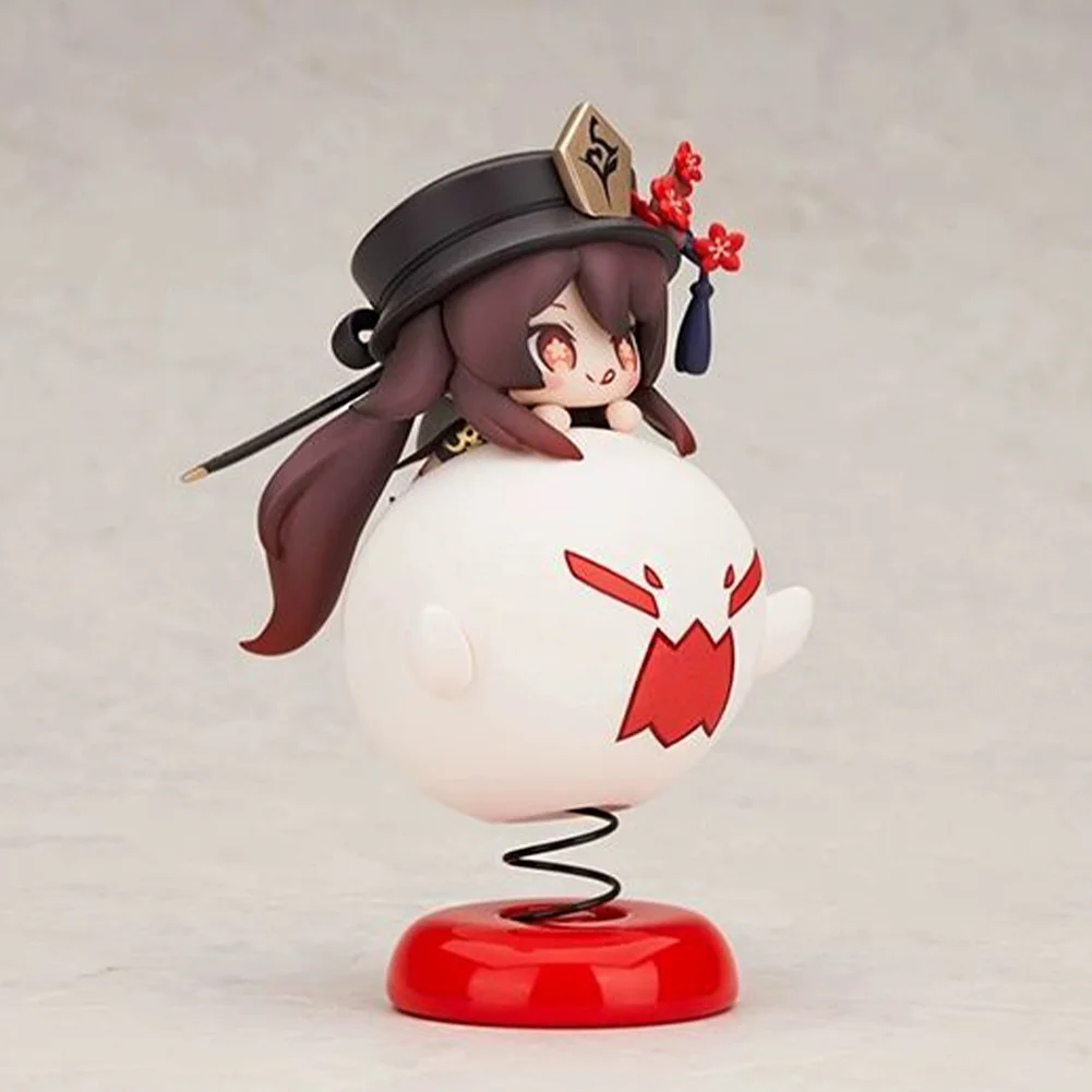 Anime gra rysunek mini wersja śliczna figurka Hutao ozdoba na biurko figurka pcv model dekoracja samochodu kolekcja prezent z kreskówki