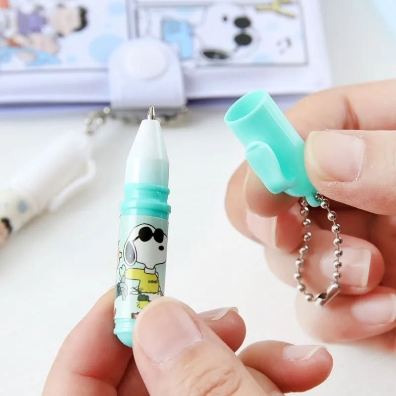 ชุดสมุดโน้ตสนูปปี้ PU 4/12/24 ชิ้น แบบพกพา ลายการ์ตูน สำหรับใช้ในโรงเรียน ออฟฟิศ ของขวัญน่ารัก สไตล์คาวาอี้ ใหม่