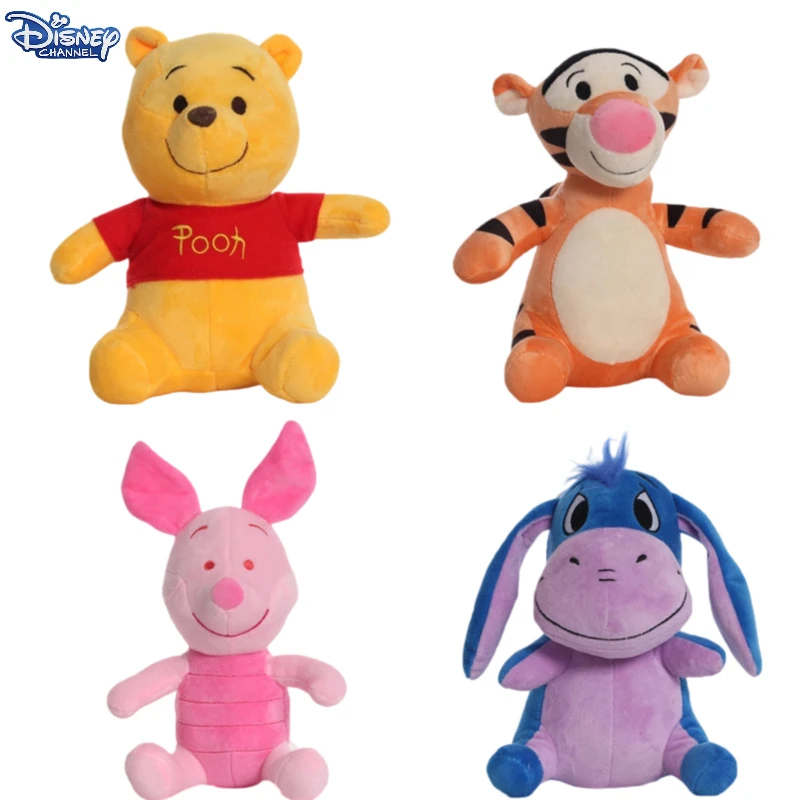 

Милый мультяшный медведь Диснея, осел, тигр, поросенок, свинья, плюшевая кукла, мультяшный медведь-Пух, плюшевая кукла, день рождения, ребенок