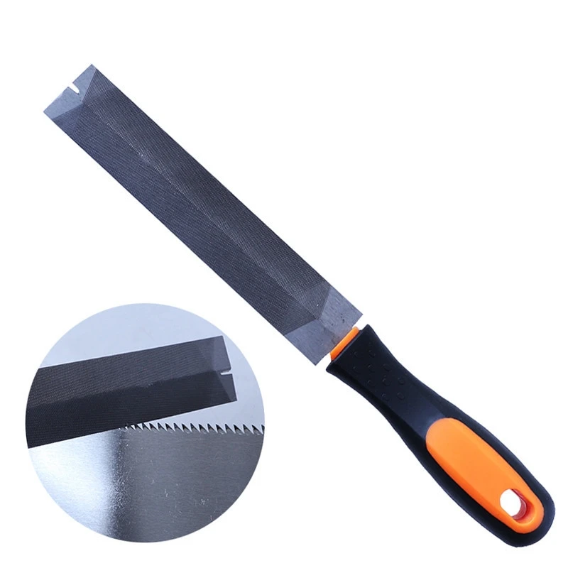6-inch Diamond File Saw Metal Fine Tooth Double-pattern Triangular File for Woodworking Shaping Grinding Tool