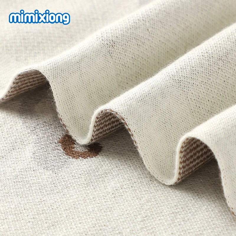 بطانيات أطفال منسوجة من القطن 100% للفتيات والأولاد فائقة النعومة وخفيفة الوزن لعربة الأطفال الرضع وسجادة لف منقوشة