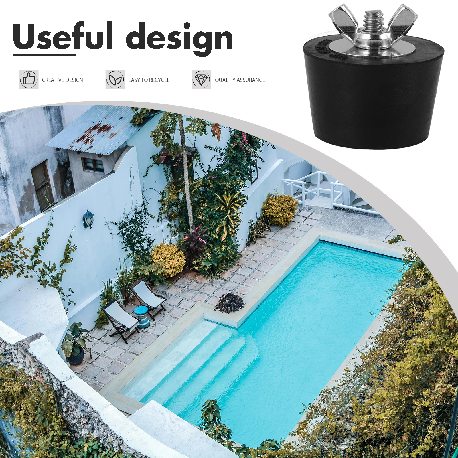

2pcs Winterizing Leak-Proof Return Replacement Strainer Hole Plugs Heavy Duty Winter Plugs Filter Drain Accessory Plug