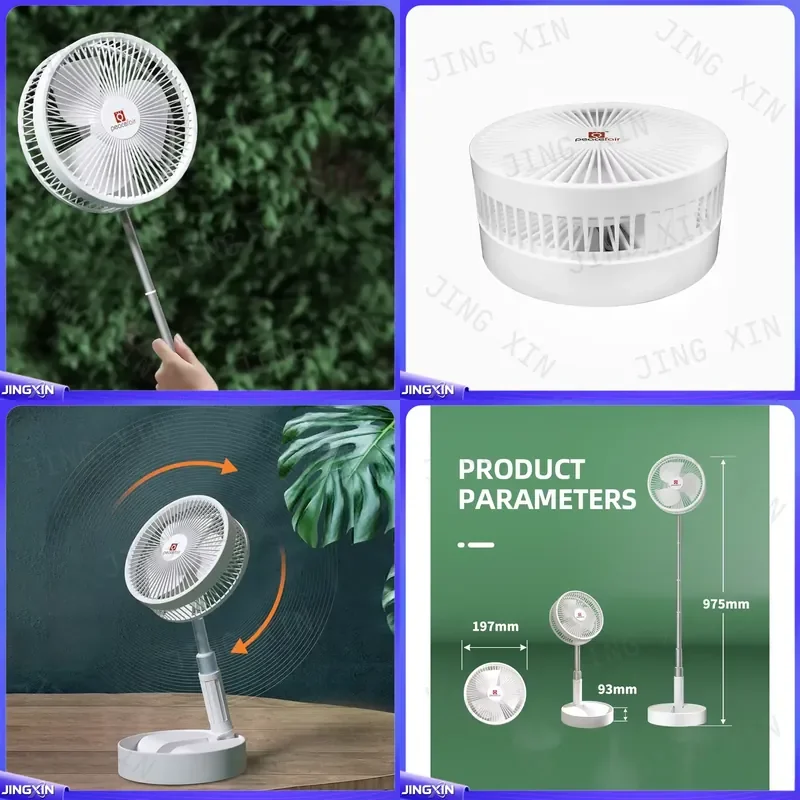 Telescopic Folding Fan Portable Cool Summer Handheld -AliExpress