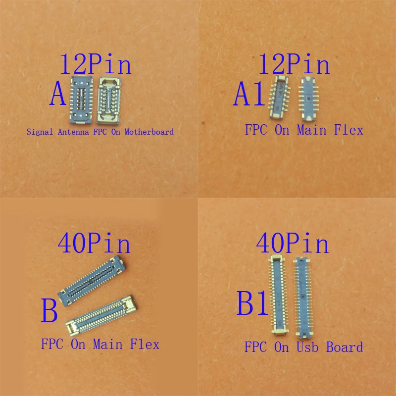

2-50Pcs Lcd Display Usb Charger Signal Antenna FPC Connector Plug For Samsung Galaxy Note 20 Ultra Note20 N985 12 40 54 56 Pin