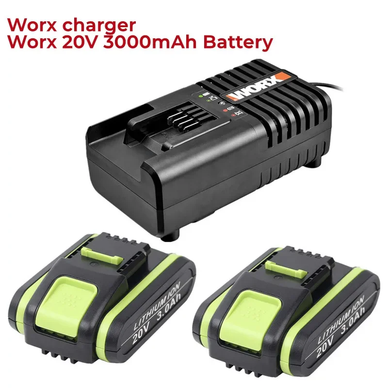 

20V 3.0Ah Replacement Battery for Worx Battery WA3551 WA3551.1 WA3553 WA35531 WA3572 WA3641 Compatible with Worx 20V Power Tools