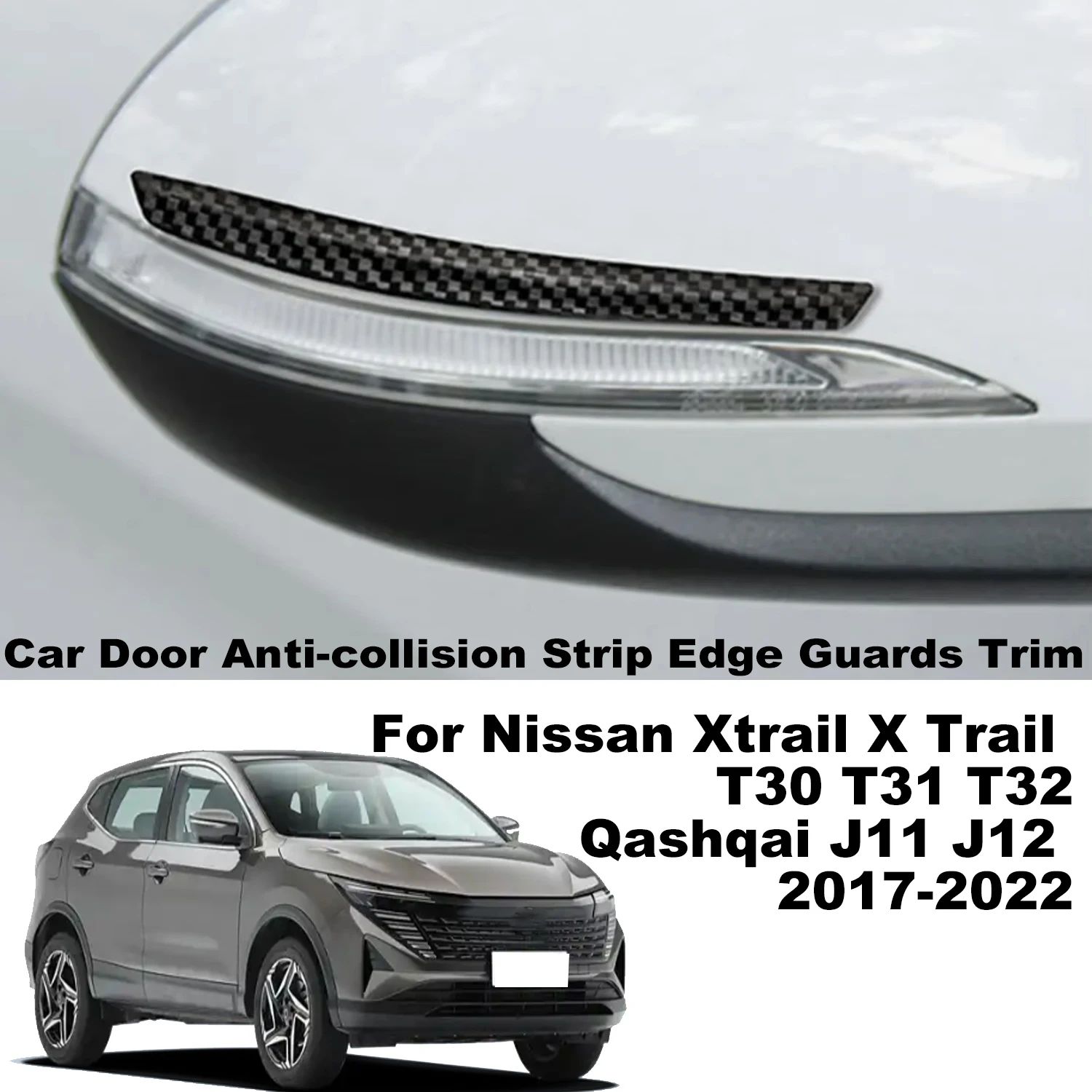 

Car Door Anti-collision strip Edge Guards Trim Auto Accessories For Nissan Xtrail X Trail T30 T31 T32 Qashqai J11 J12 2017-2024