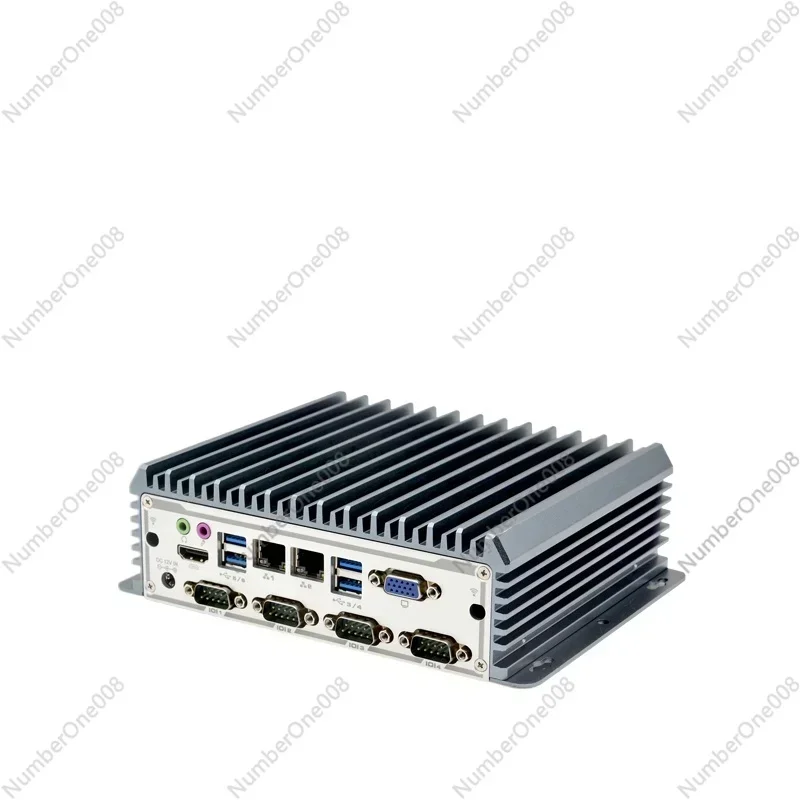 

Встраиваемый безвентиляторный промышленный компьютер с двумя сетевыми портами и 6 последовательными портами, компактный промышленный компьютер для систем машинного зрения