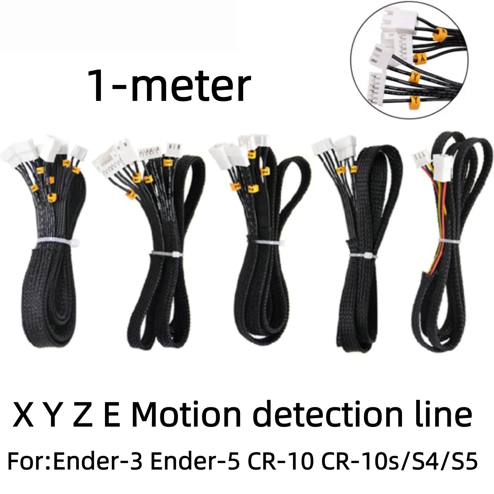 X/Y/Z/E Axis Motor And Limit Switch Extension Cable Filament Detector Length 1M Cables For Ender-3 Ender-5 CR10 3D Printer Parts