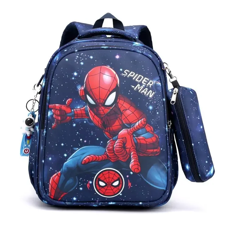 Disney Kids Cartoon  frozen avenger Spider-Man Backpack  Schoolbag Girls Princess  Backpack Primary Schoolbag plus Coin Purse