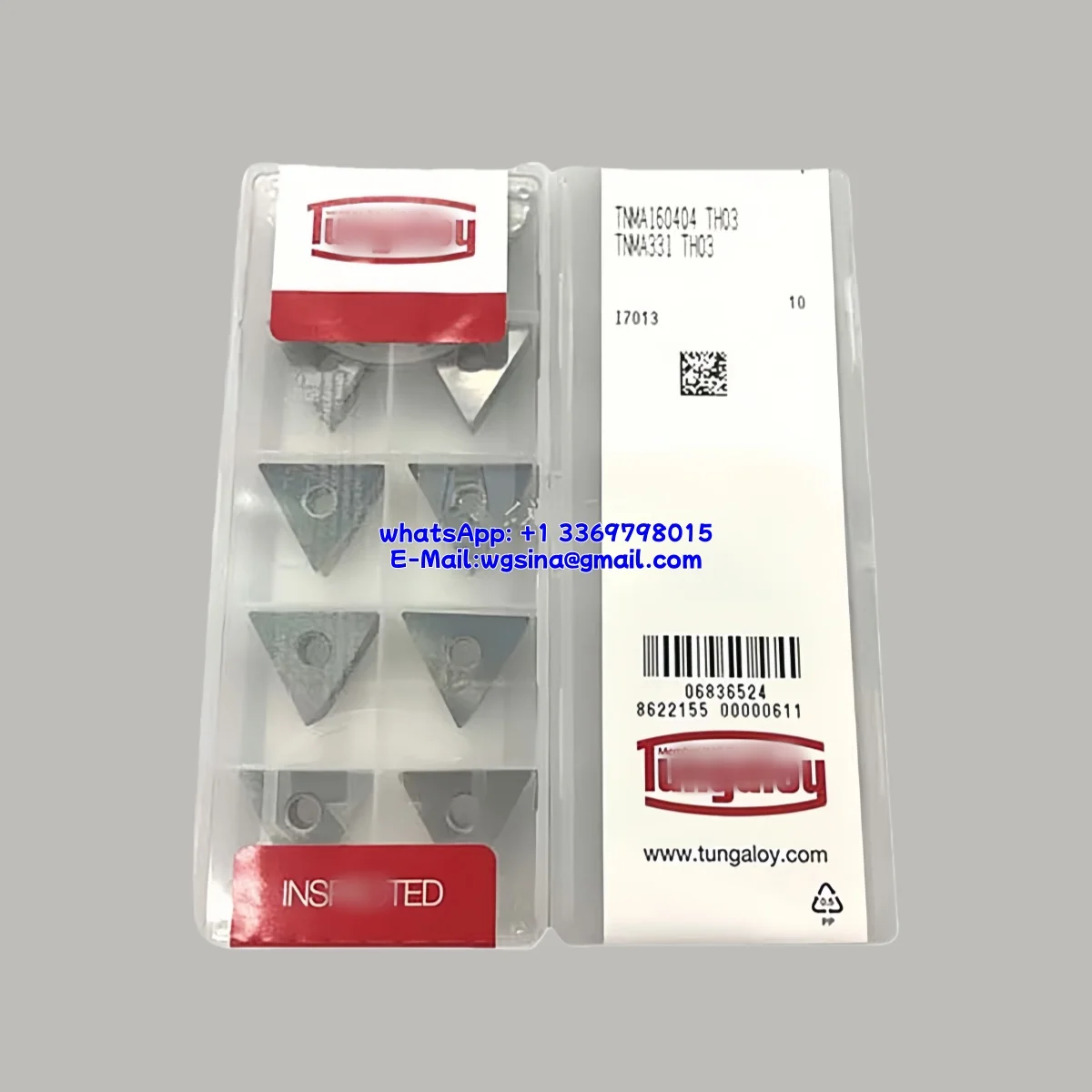 

Оригинальные режущие инструменты с ЧПУ TNMA 1604 04 08 TH03