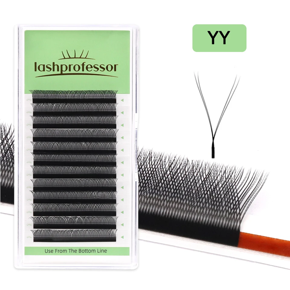 NEUE braune 4D W-förmige Wimpernverlängerung Premium vorgefertigte Volumenfächer Wimpernblüte automatische blühende Kleeblatt-Make-up gefälschte Wimpern – Detail 9