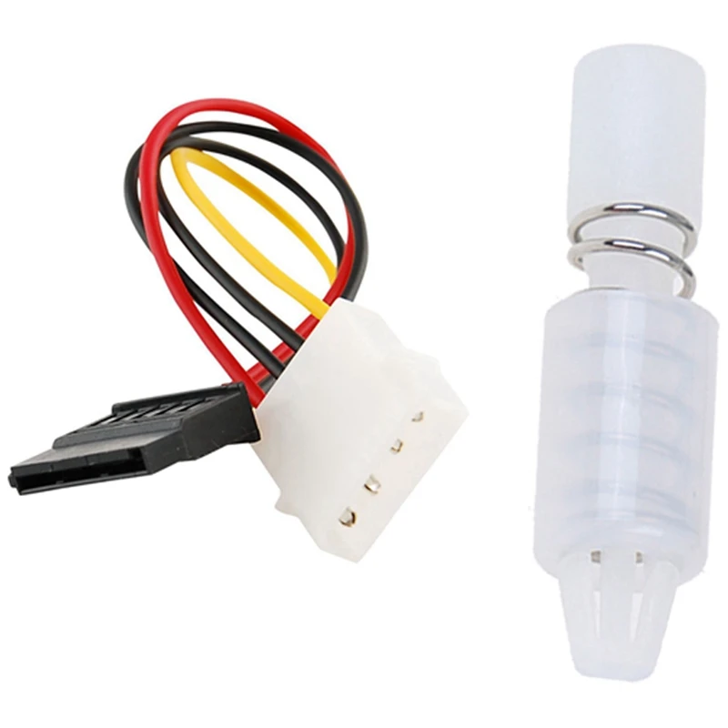 

T35C 1X Кабель-переходник SATA Power Female to Molex Male, 6-дюймовый и 50-дюймовый радиатор для ПК, охлаждающий вентилятор, пружинная заклепка, крепежный штифт