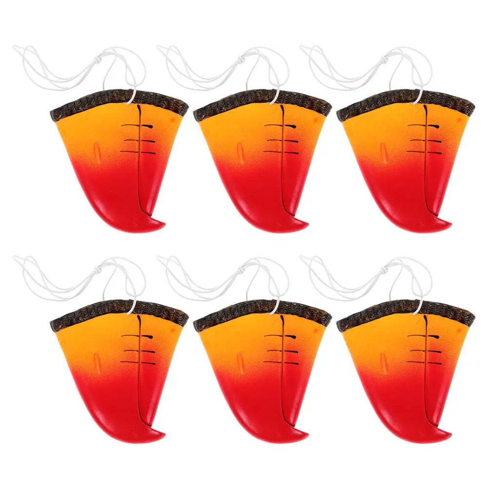 

6 Pcs Parrot Nose Prop Bird Costume Decorations Fake Beak Birthday Makeup Props