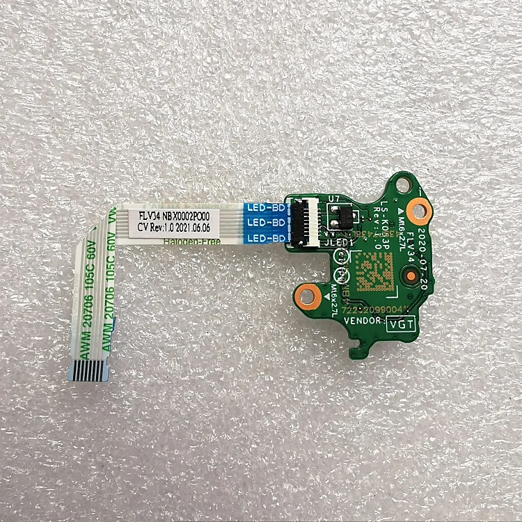 5C50S25158 is suitable for Lenovo ThinkBook 14 G2 G3 ITL G4 IAP G5 IRL switch board power switch board ribbon cable LS-K053P