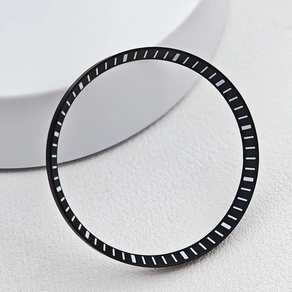 Mod 30.3*27.3mm Copper/Plastic/Polished Watch Chapter Ring Installation Fits SRPD For NH35NH36 Movement Watch Cases Repair Parts
