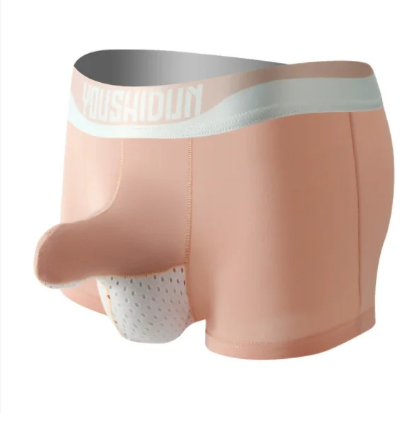 

Men's Cotton Boxer Shorts Elephant Trunk Bullet Separation Breathable Mesh Low Rise Funny Underwear Gift Novelty Sexy Underpants