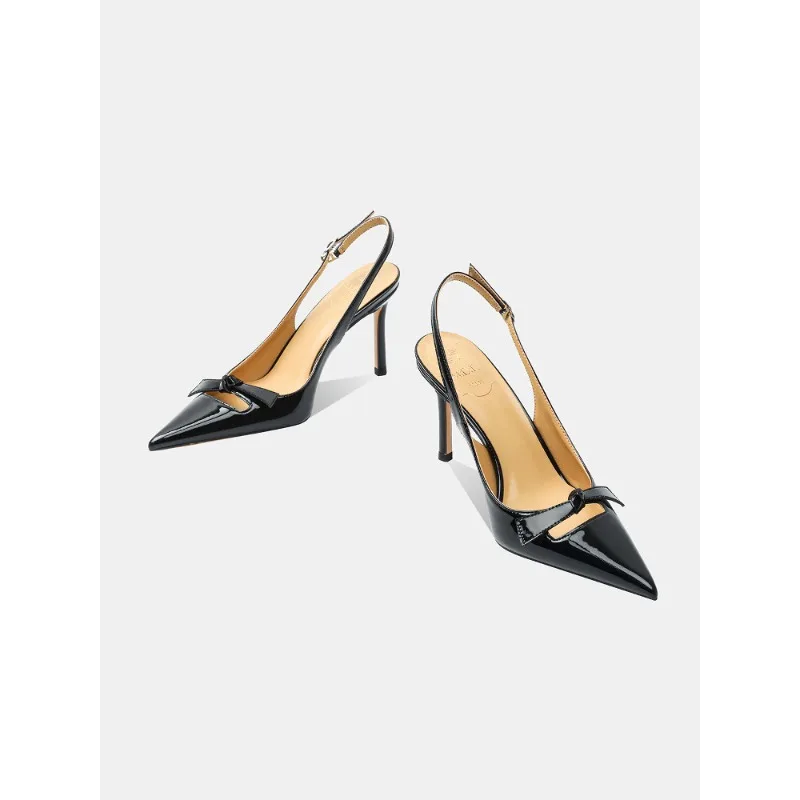 2026 New Summer Black Baotou Sandals for Women Wearing Thin Heels Sexy Post Air Quality White High Heels Princess Style
