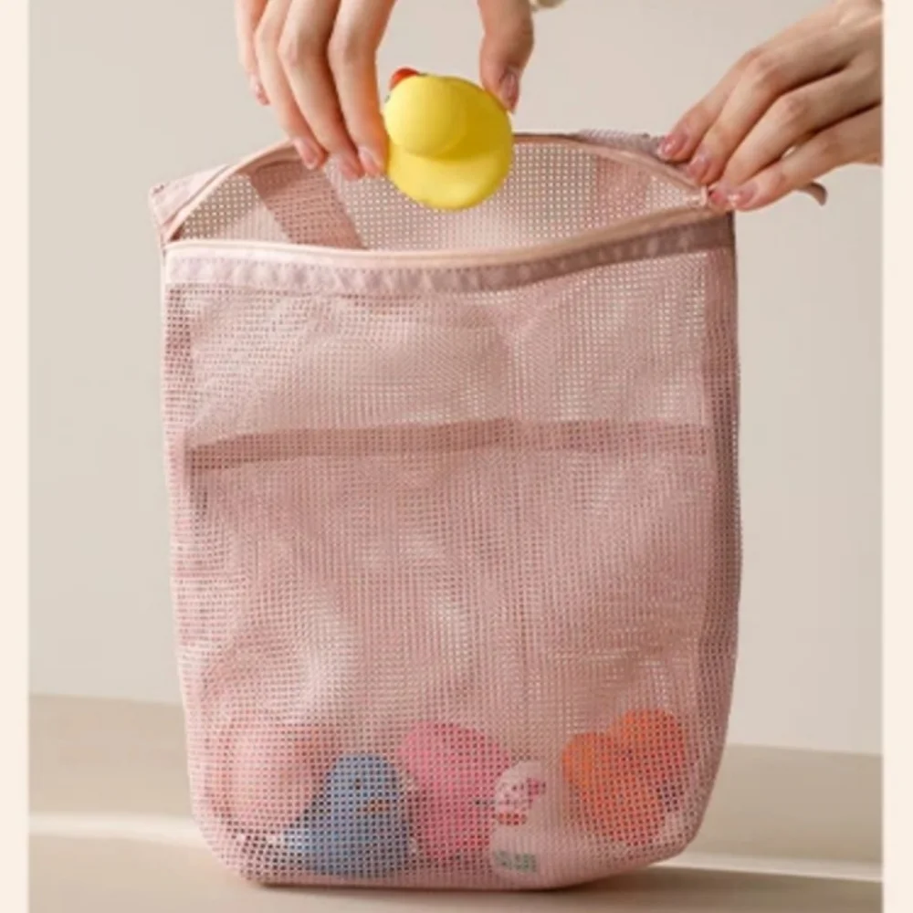 

Quick-Drying Makeup Bag Toiletry Bag Handbag For Weekend Trip Cosmetics Vacation Mesh Makeup Toiletry Storage Bags Handbags