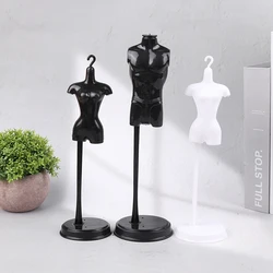 Innovative Scale 1:6 Mini Black White Display Stand Holder Standing Toy Doll Accessories Dress DIY Clothes Mannequin Model