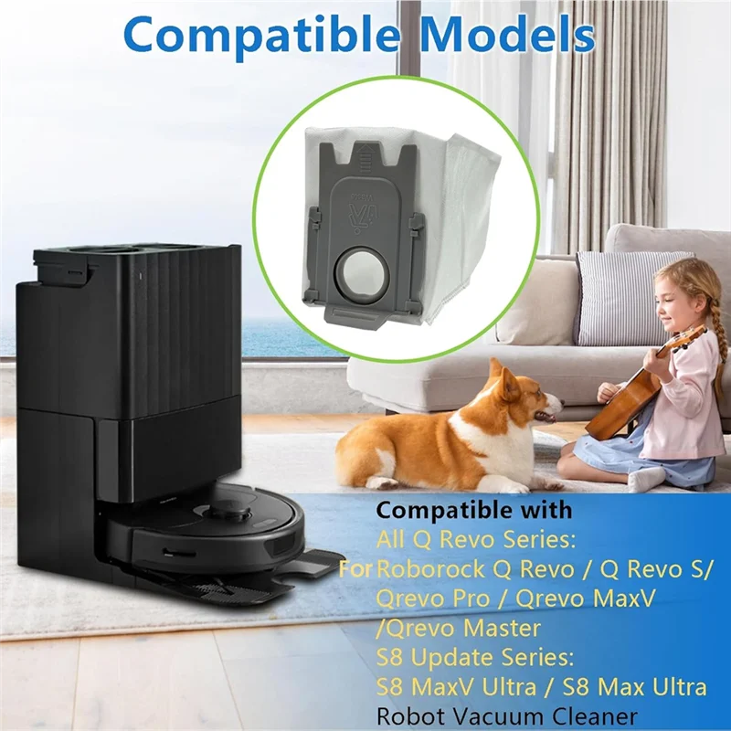 KEOL-ダストバッグ交換用 Roborock Q Revo/S8 Maxv Ultra/P10pro/G20S ロボット掃除機アクセサリー