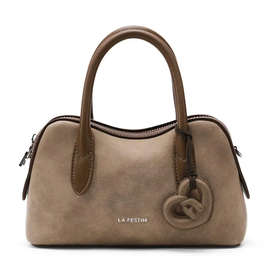 

FESTIN Small Leather Crossbody Purse Top Handle Bag for Women Mini Tote with Adjustable Strap