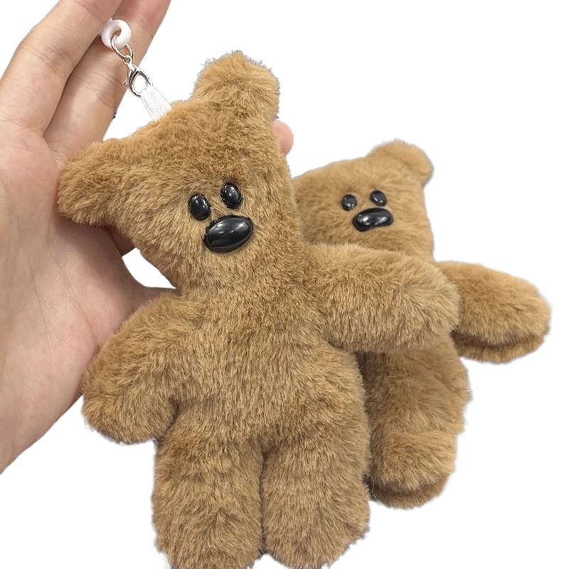 Oso muñeco de peluche de juguete, llavero de dibujos animados, colgante, muñeco de peluche suave, mochila, bolso de coche, llavero decorativo, regalo para niños, tendencia 2023