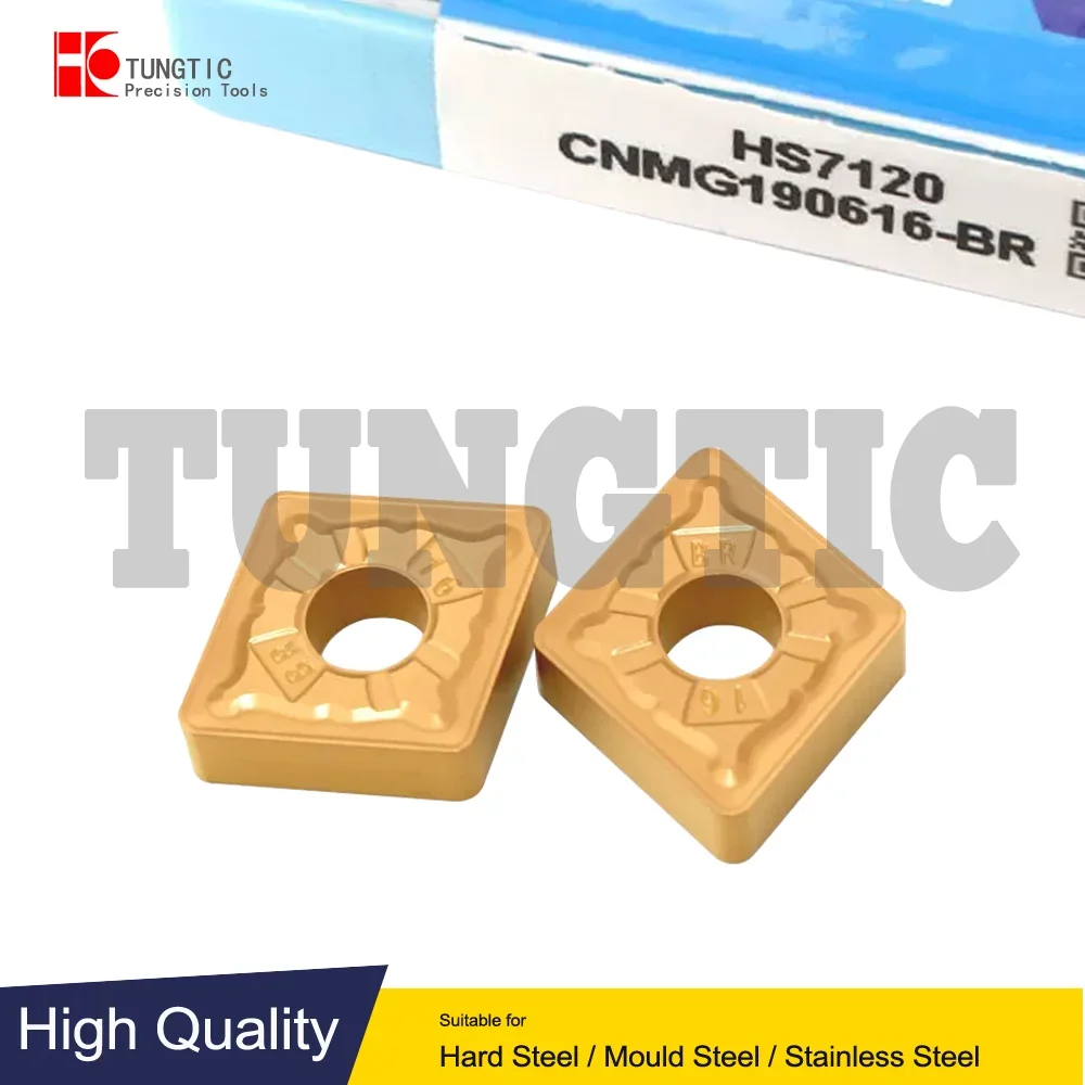 

CNMG190616-BR HS7125 HS7120 Твердосплавные токарные резцы Вставки для обработки нержавеющей стали Обработка металла