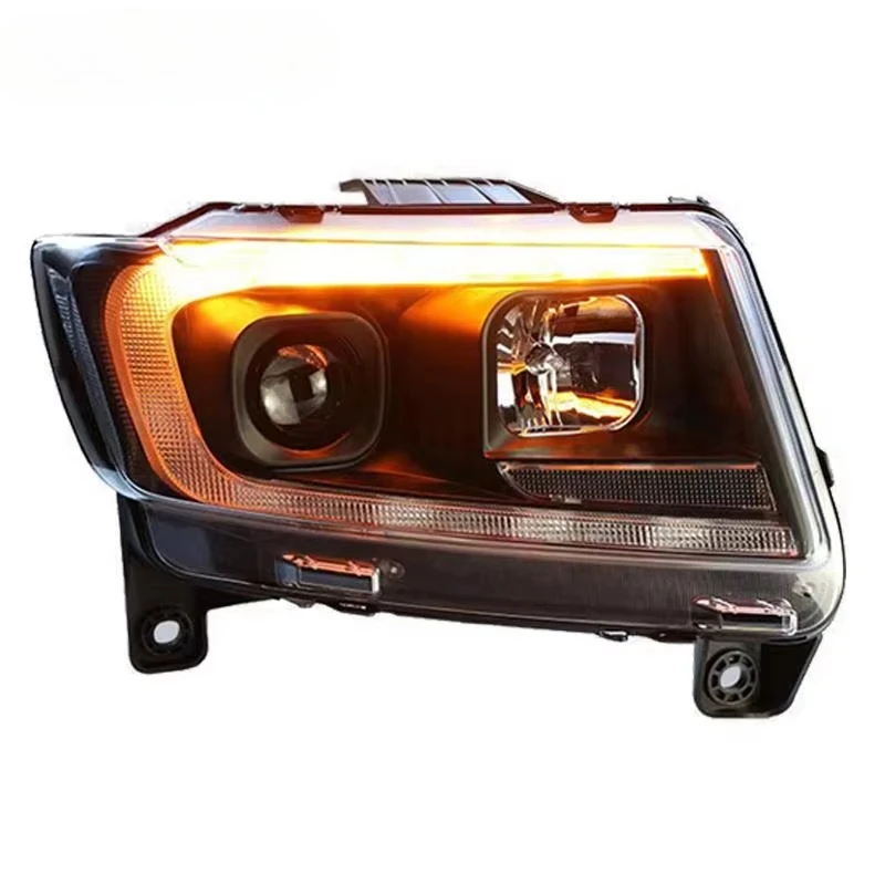 Car Styling Headlights for Compass Headlights 2012-2016 Grand Cherokee Emitting Diode Headlights DRL Hid Beam Accessories