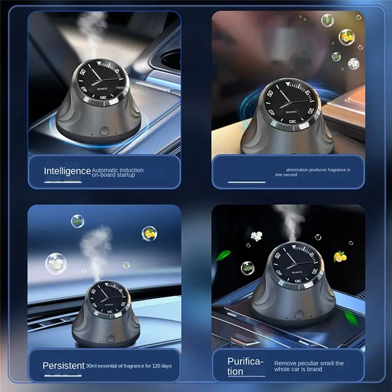 

Довольный Bluetooth автомобильный спрей для ароматерапии, умный автомобиль с долговечным нано-освежителем воздуха для ароматерапии, аксессуары для салона автомобиля