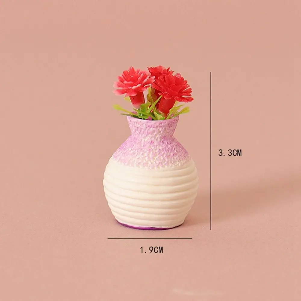 

New 1:12 Dollhouse Miniature 9 Colors Green Luo Plant Finished Flower Miniature Dollhouse Decorations