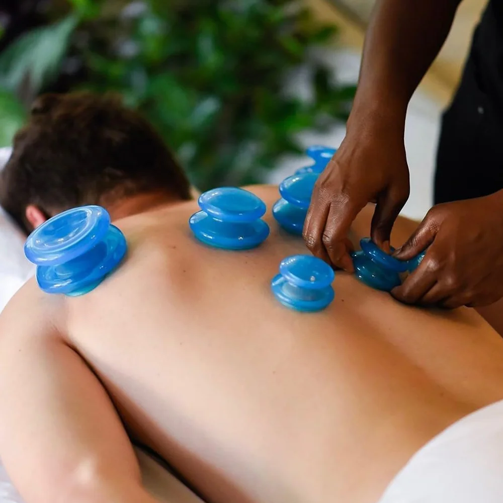 Silikon-Schröpfset, professionelle Massage-Schröpfbecher für die Schröpftherapie zur Massage, myofasziale Entspannung, Cellulite-Reduktion – Detail 8