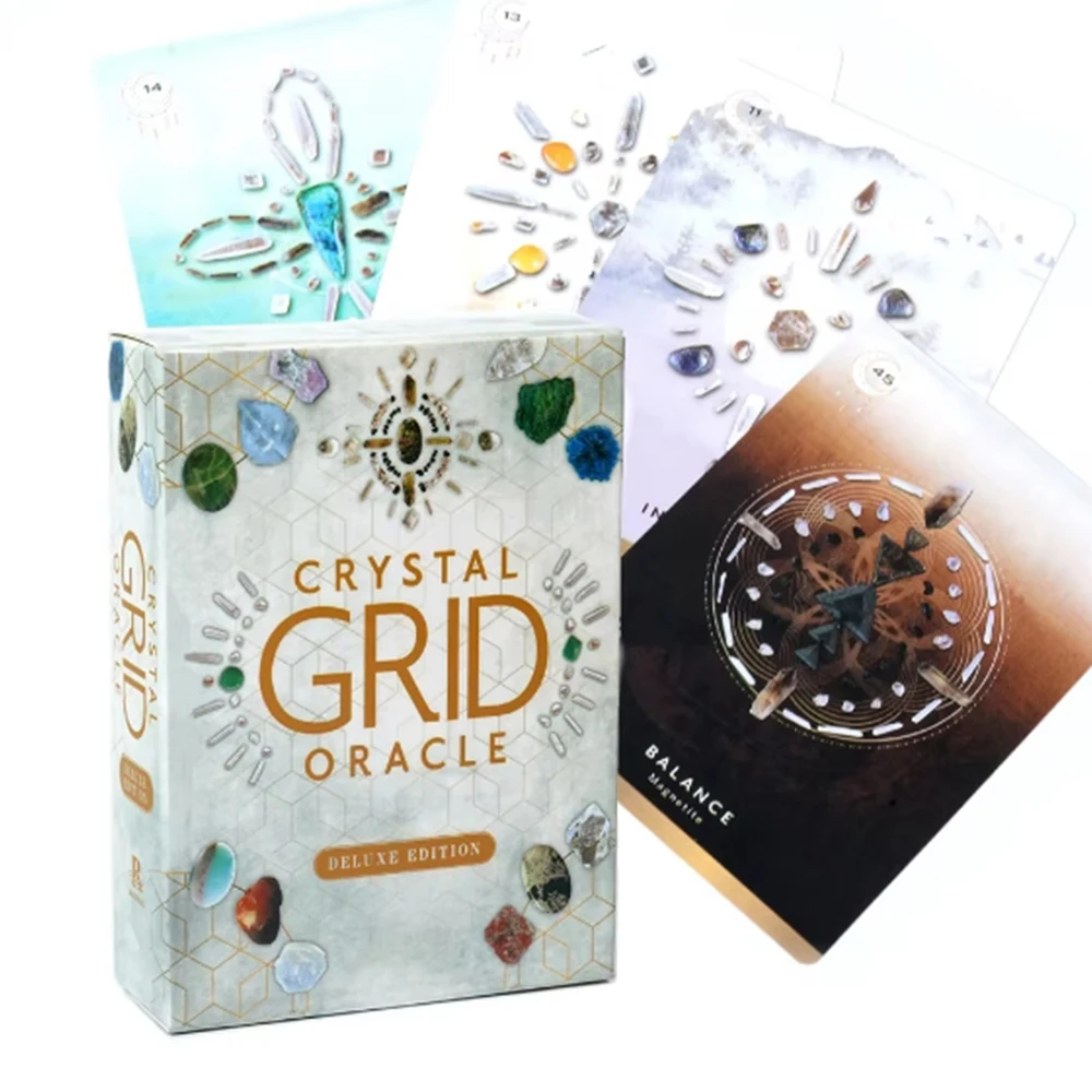 بطاقات التارو العرافة أدوات العرافة الفريدة من نوعها شبكة كريستال أوراكل النسخة الإنجليزية مجلس لعبة مصير العرافة الكهانة